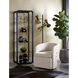 Ambretta Black / Smoke Grey Bookcase, Small